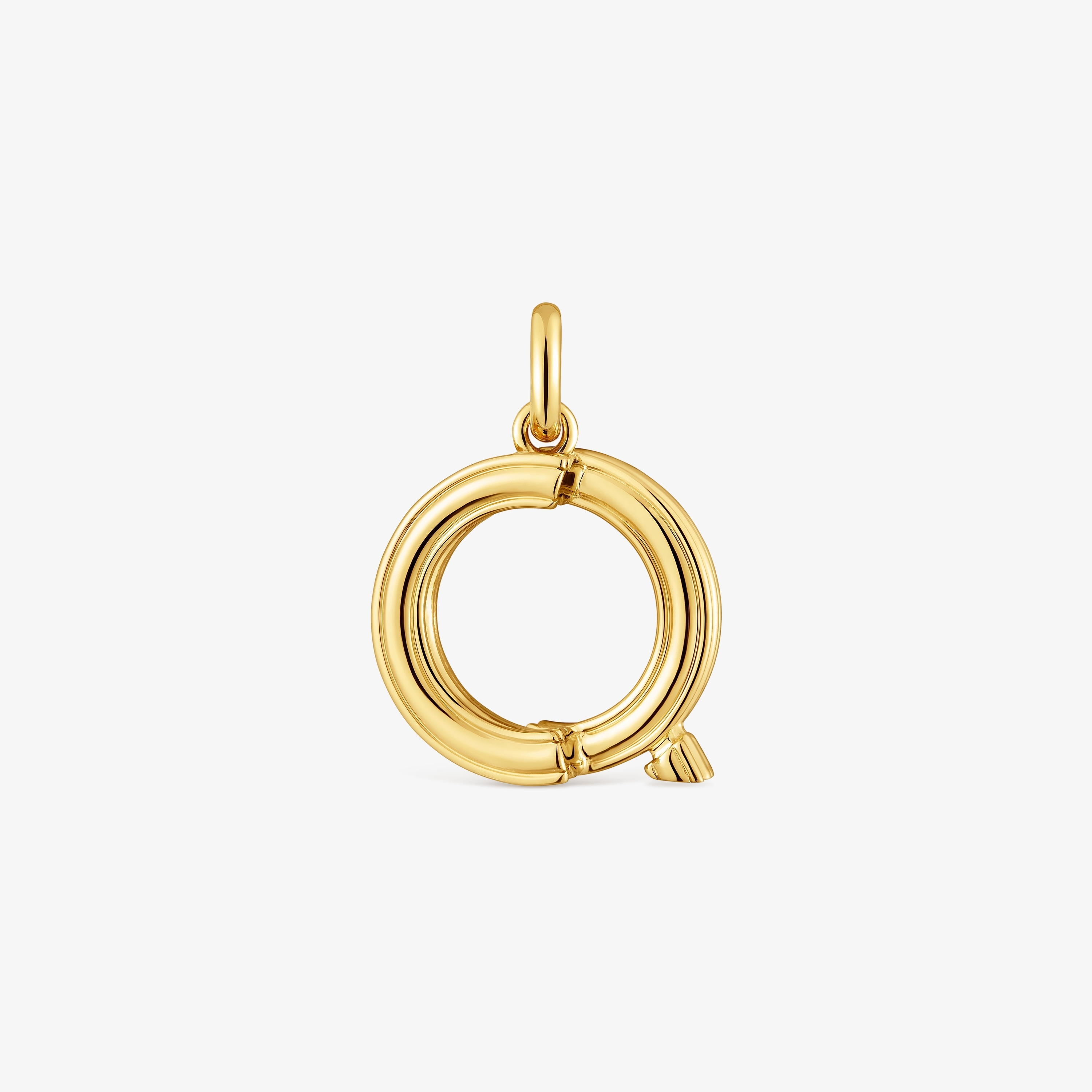 Medium 18K gold vermeil letter Q Pendant TOUS Alphabet