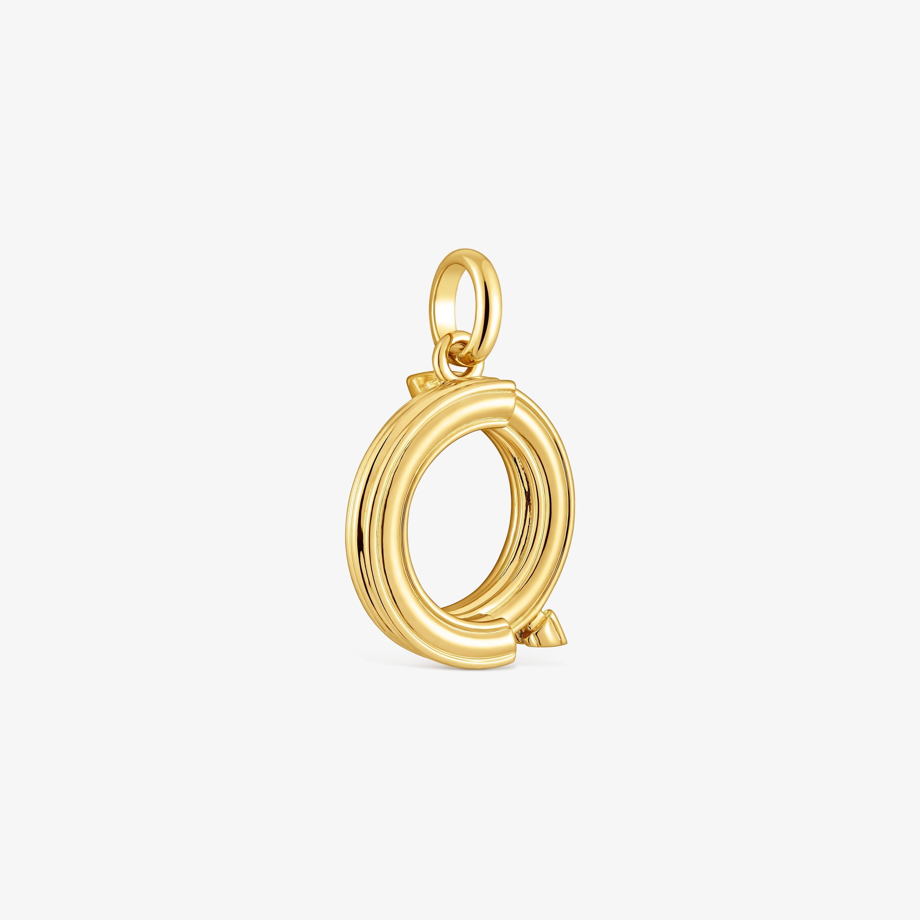 Medium 18K gold vermeil letter Q Pendant TOUS Alphabet