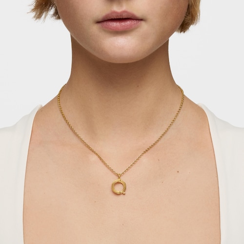 Medium 18kt gold plating over silver letter Q Pendant TOUS Alphabet