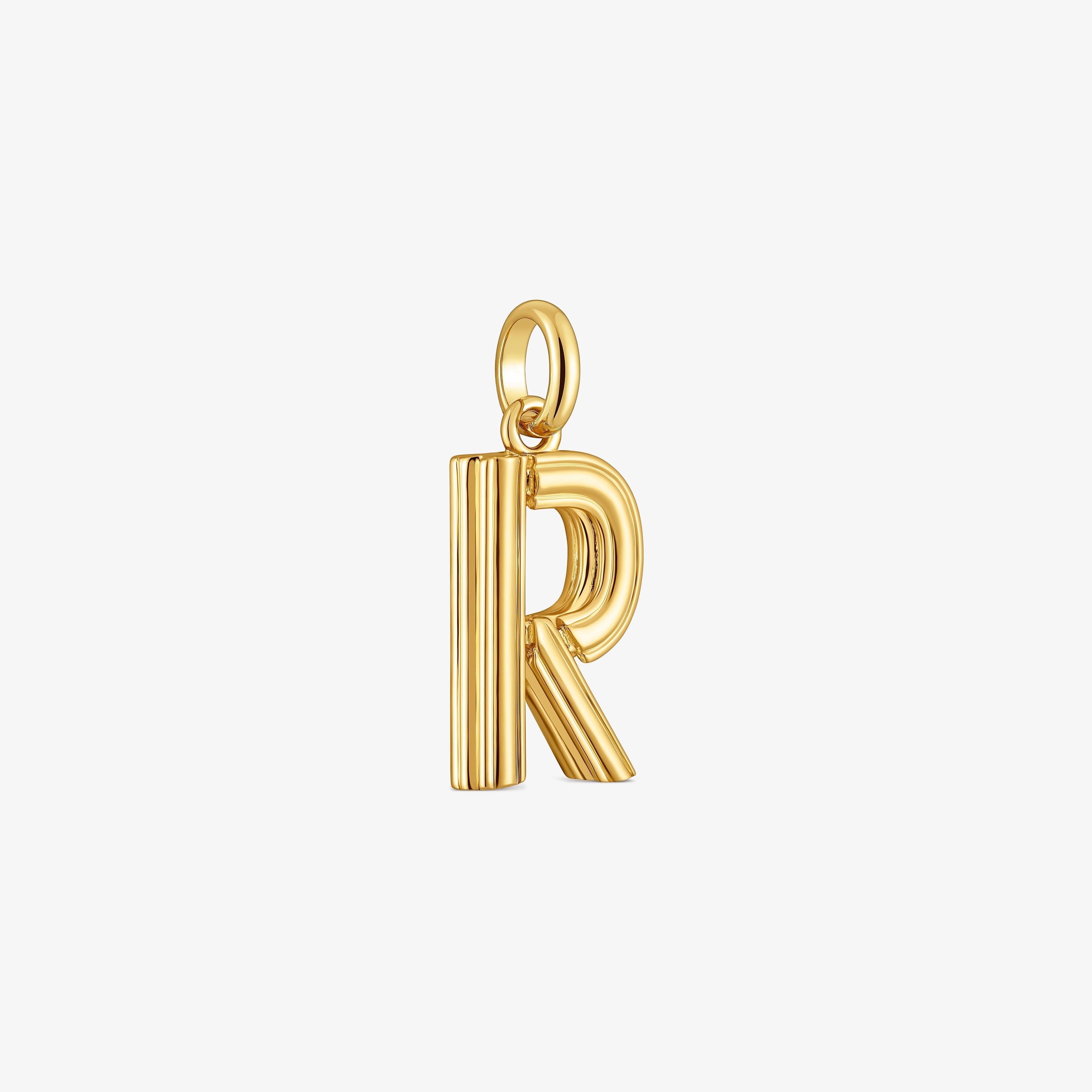 Medium 18K gold vermeil letter R Pendant TOUS Alphabet