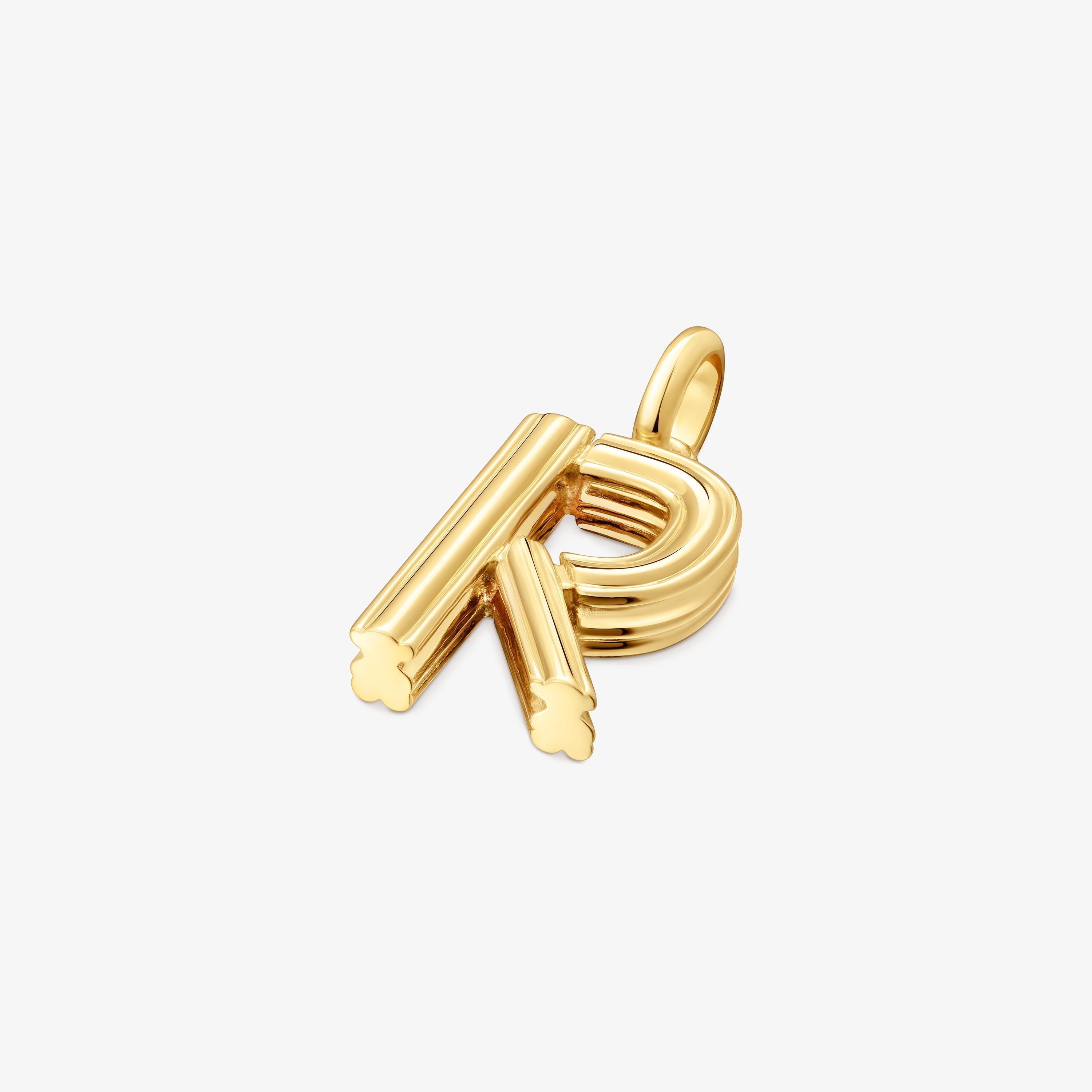 Medium 18K gold vermeil letter R Pendant TOUS Alphabet