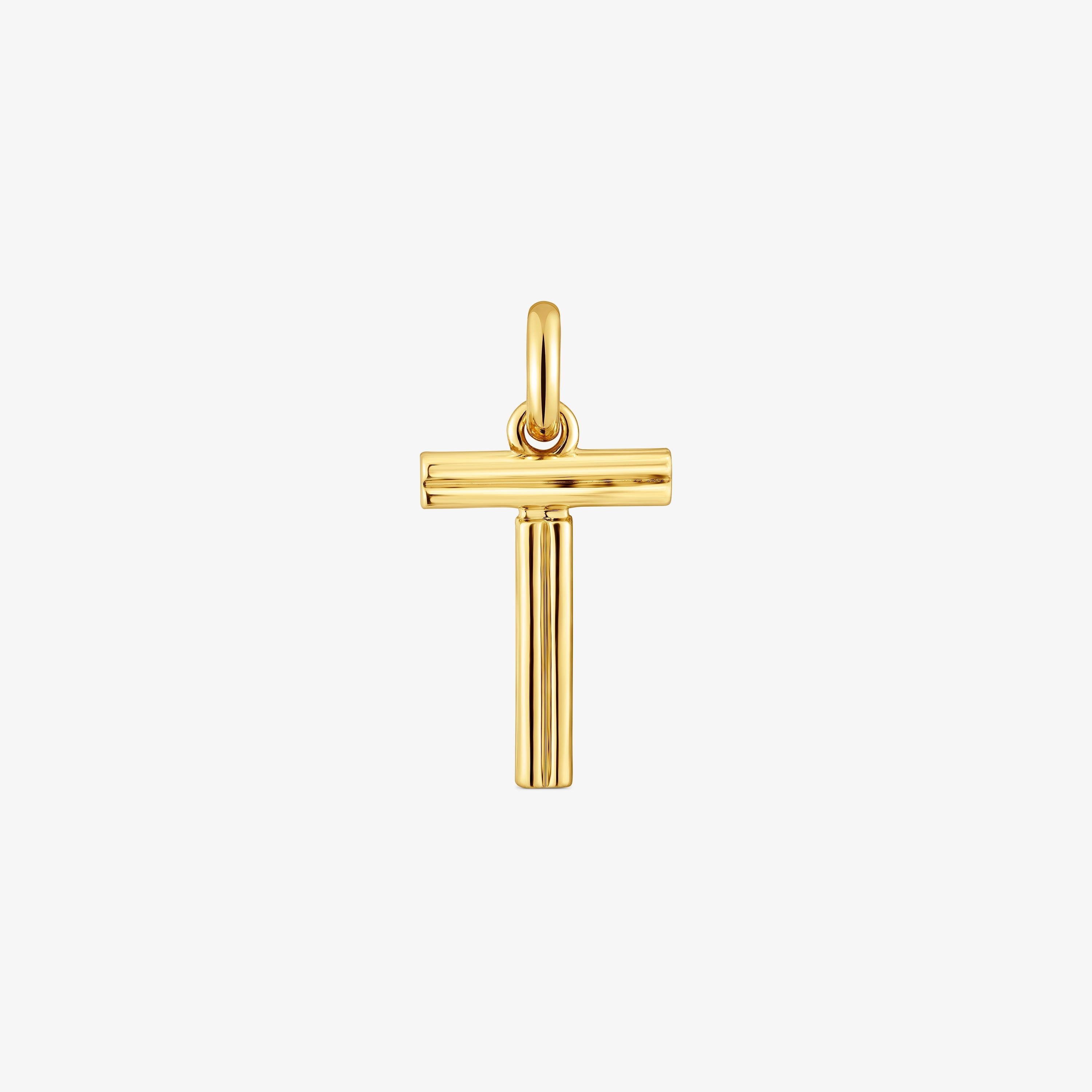 Medium 18K gold vermeil letter T Pendant TOUS Alphabet
