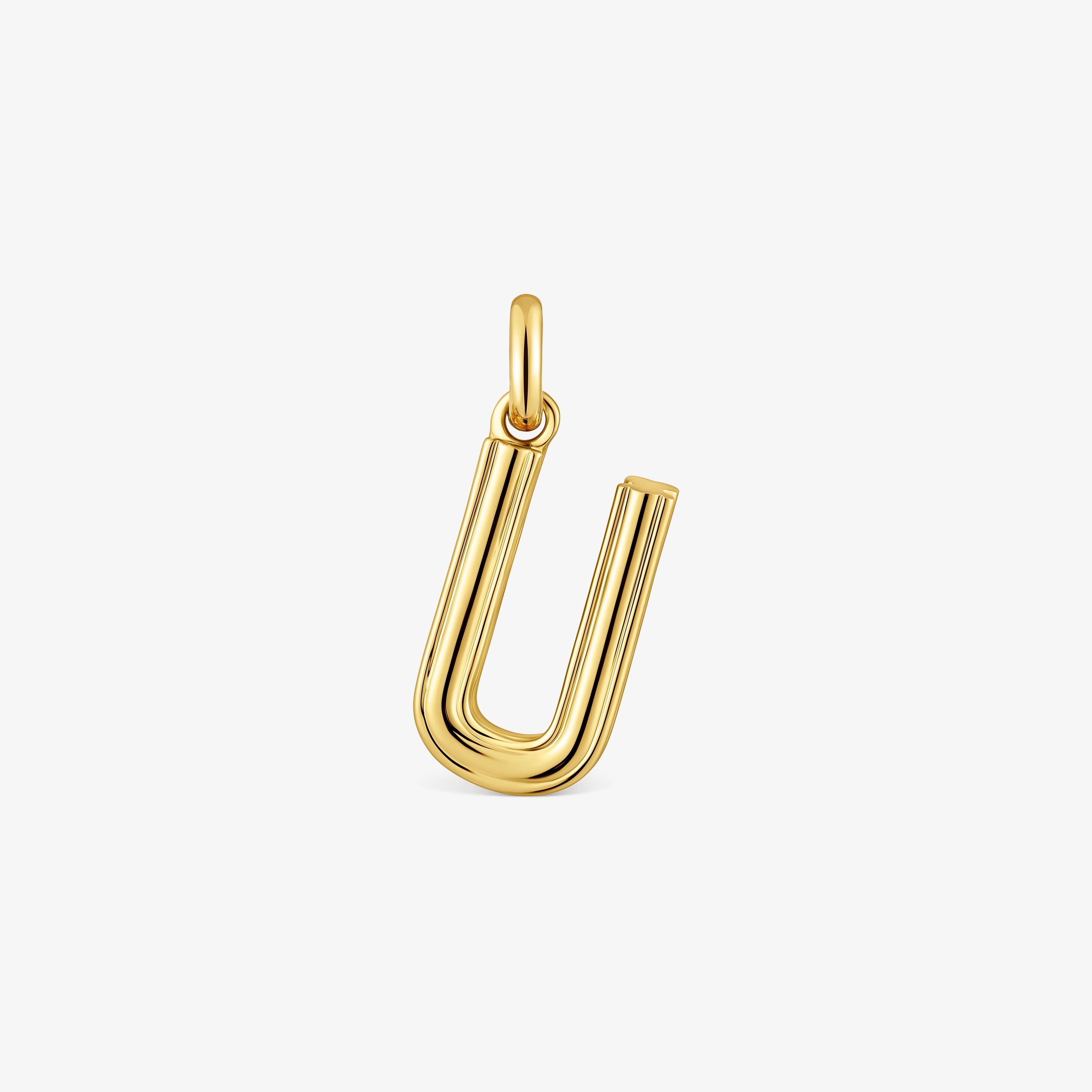 Medium 18K gold vermeil letter U Pendant TOUS Alphabet