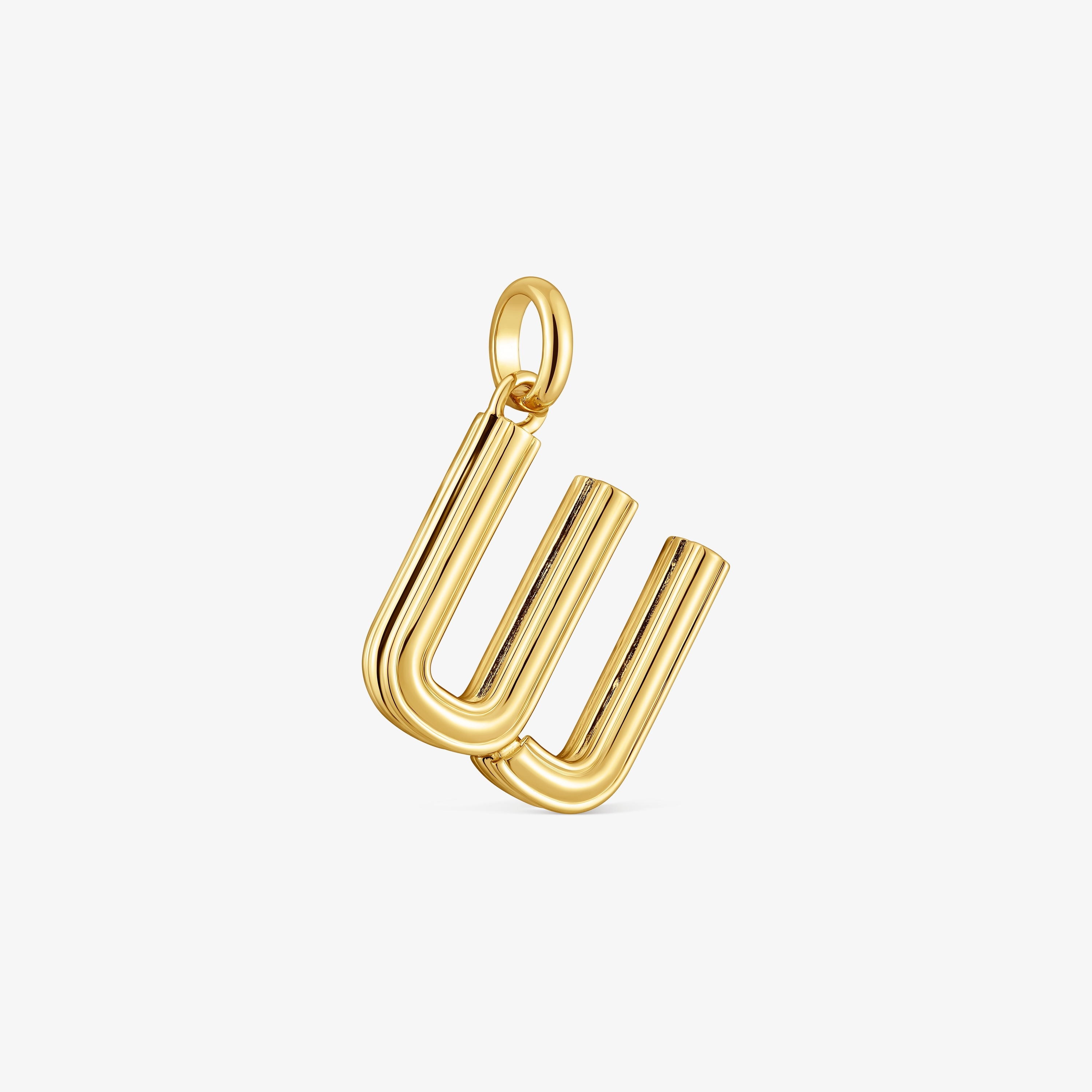Medium 18K gold vermeil letter W Pendant TOUS Alphabet