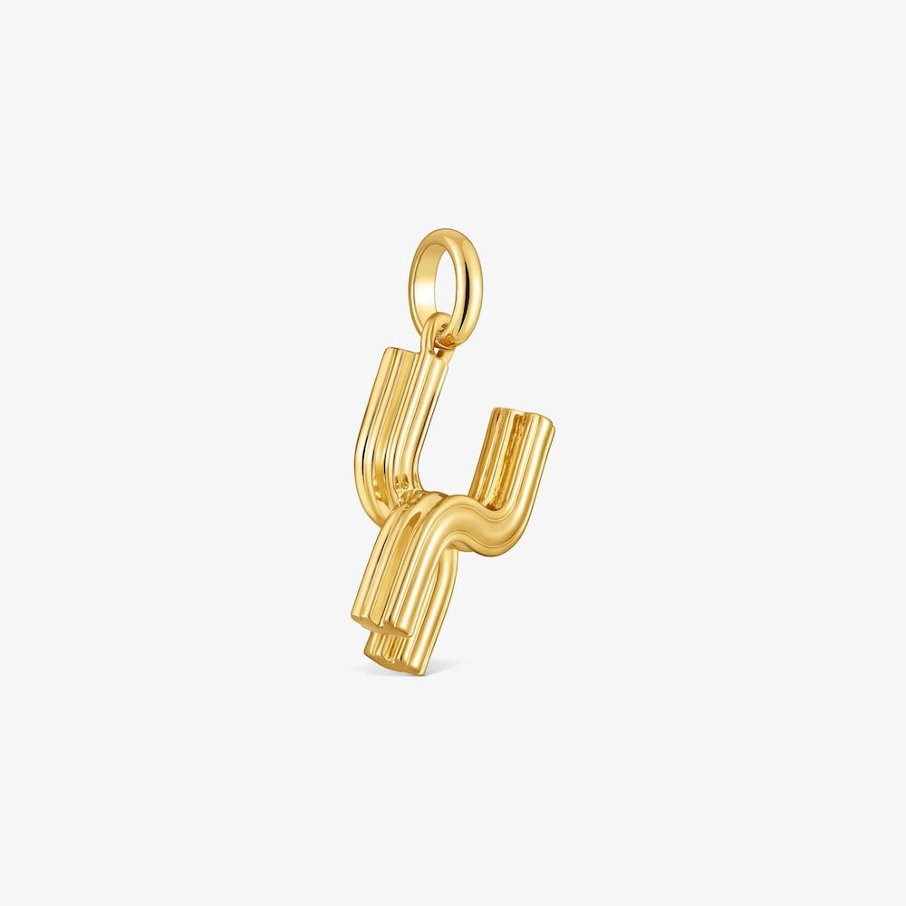 Medium 18K gold vermeil letter X Pendant TOUS Alphabet