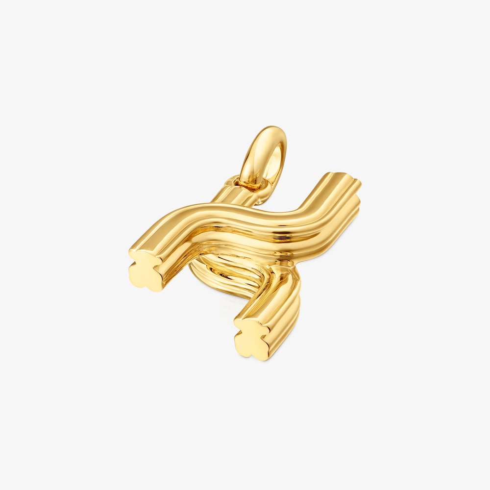 Medium 18K gold vermeil letter X Pendant TOUS Alphabet