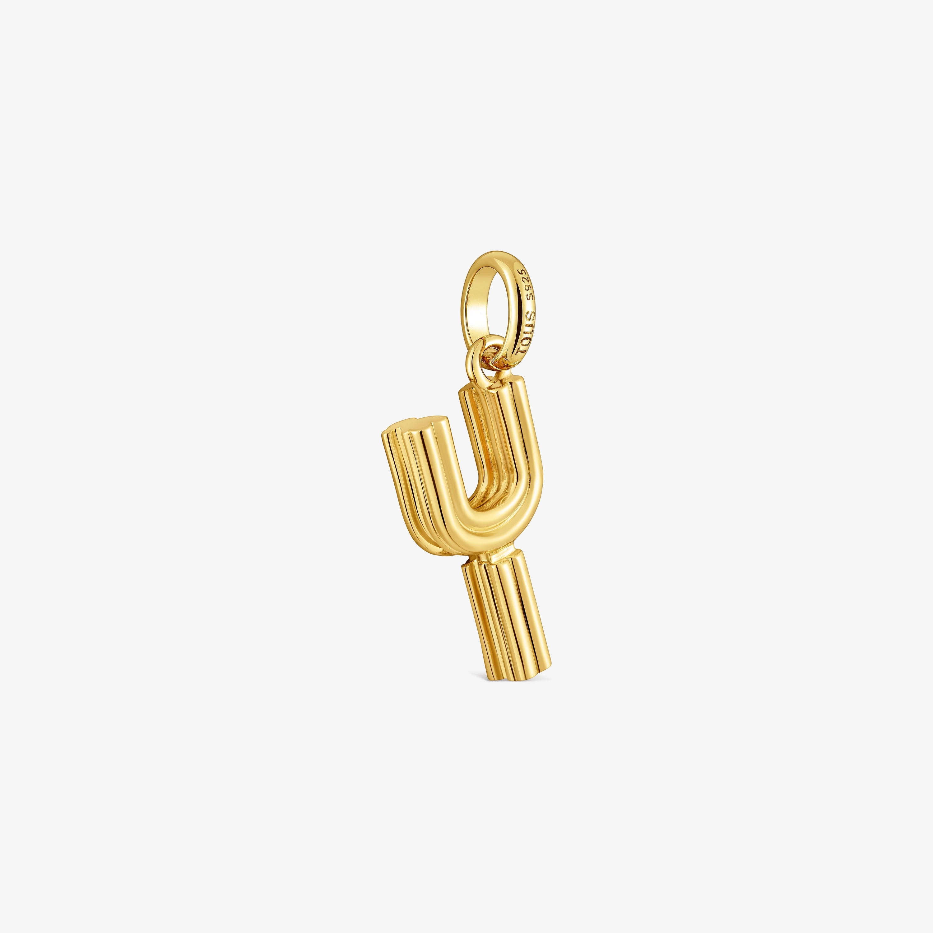 Medium 18K gold vermeil letter Y Pendant TOUS Alphabet