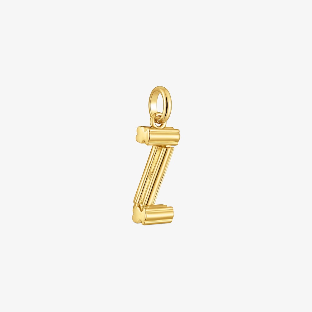 Medium 18K gold vermeil letter Z Pendant TOUS Alphabet