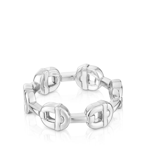 Silver logo Ring TOUS MANIFESTO