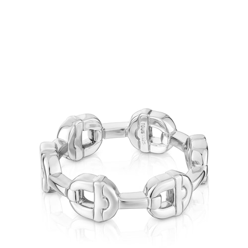 Silver logo Ring TOUS MANIFESTO