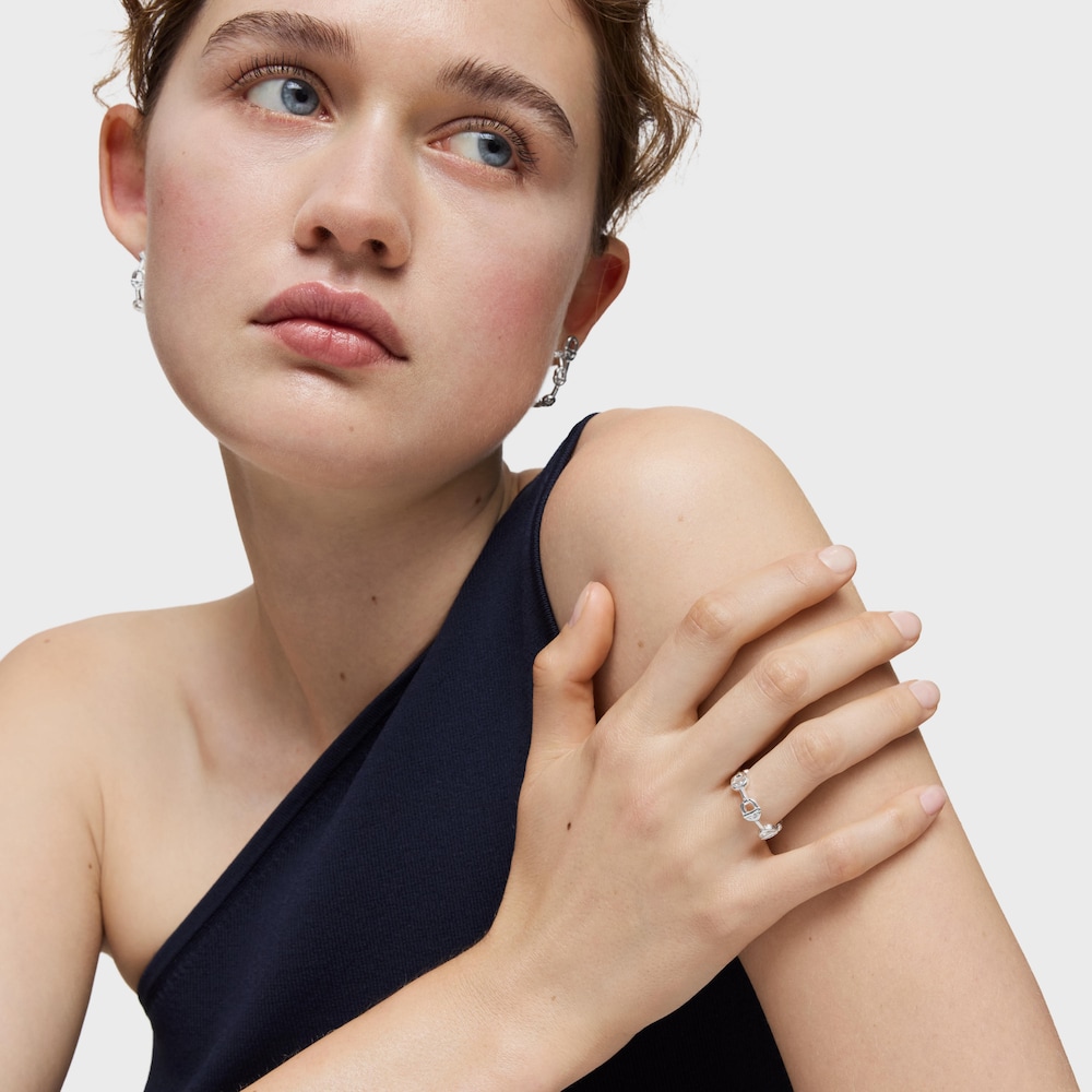 Anillo logo de plata TOUS MANIFESTO