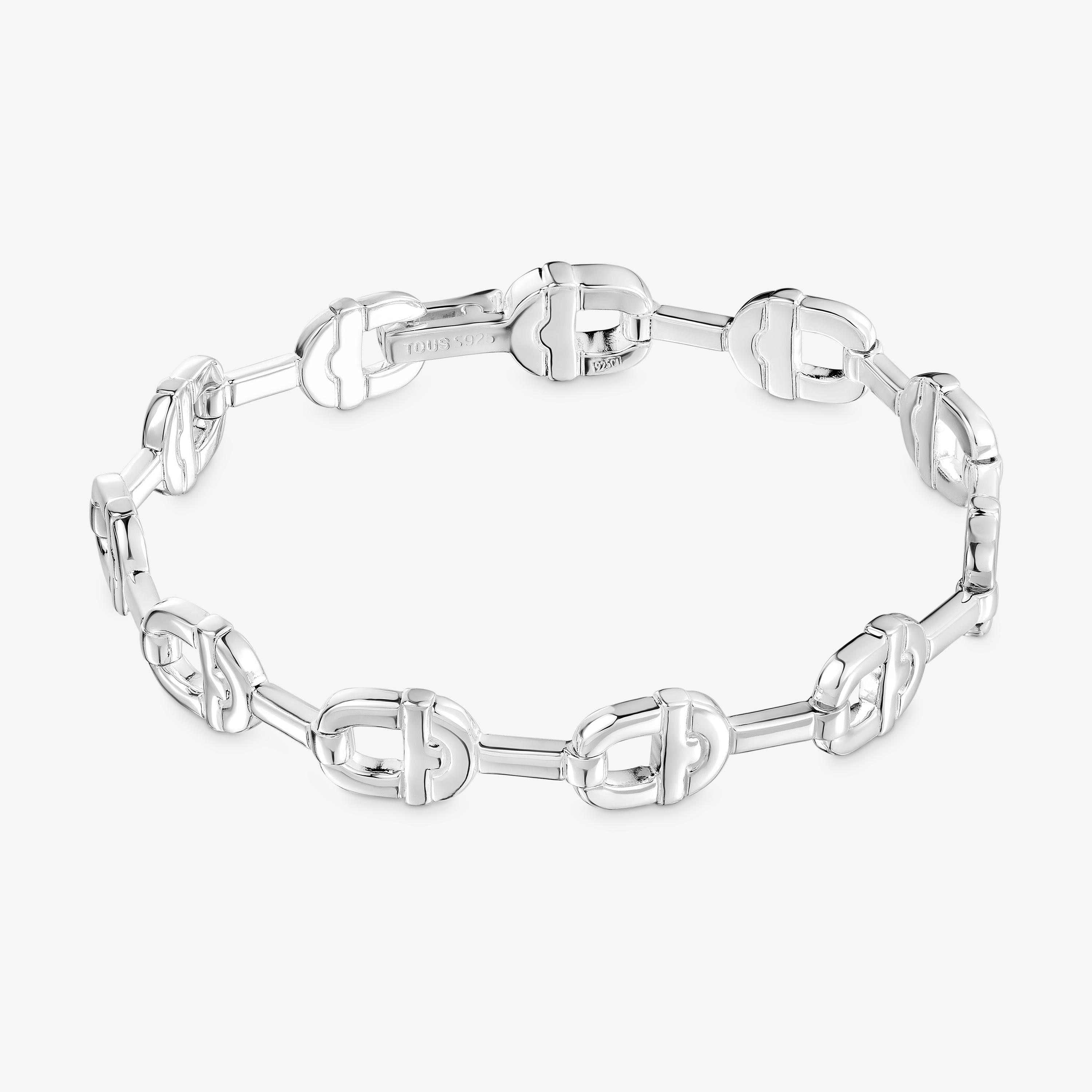 Silver logo chain Bracelet TOUS MANIFESTO