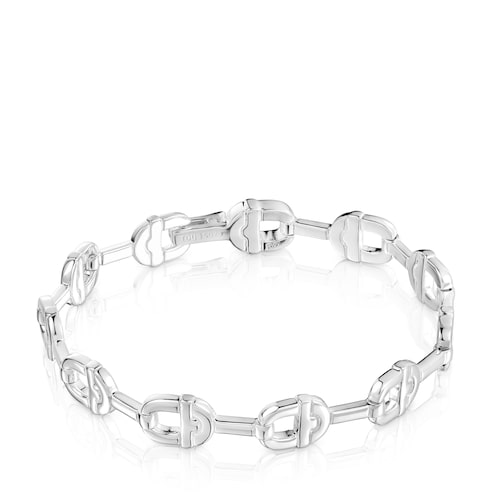 Silver logo chain Bracelet TOUS MANIFESTO