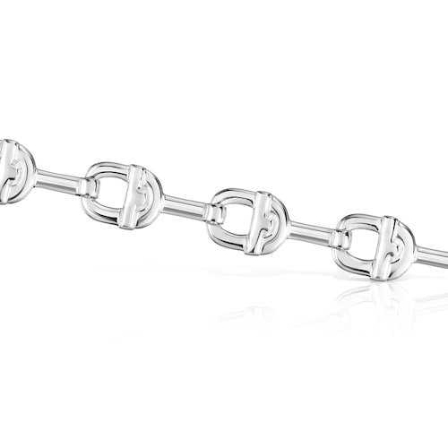 Silver logo chain Bracelet TOUS MANIFESTO