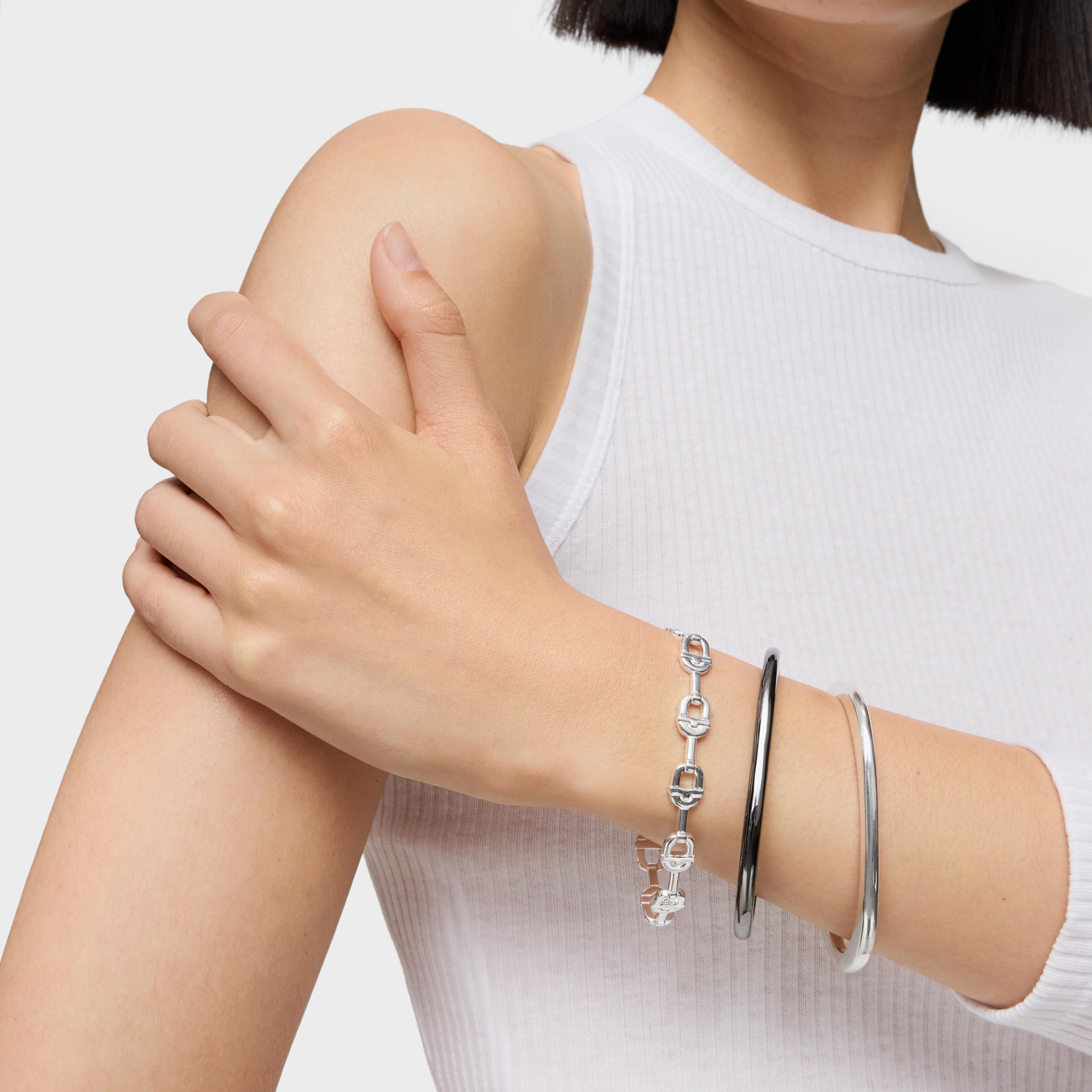 Silver logo chain Bracelet TOUS MANIFESTO