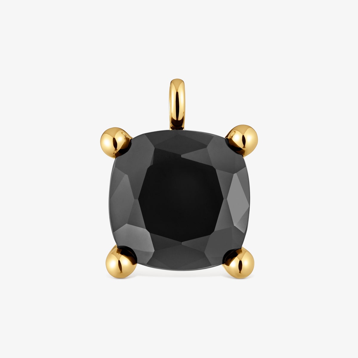 Tous - Colgante Grande Con Baño De Oro 18 Kt Sobre Plata Y Ónix Color Black - Negro