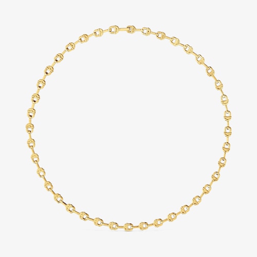 Colar curto logo banhado a ouro de 18&nbsp;K sobre prata TOUS MANIFESTO