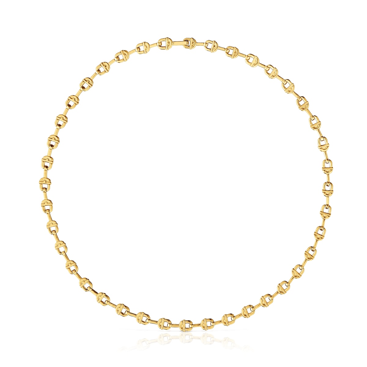 Tous - Collar Corto Logo Con Baño De Oro 18 Kt Sobre Plata Tous Manifesto - Dorado