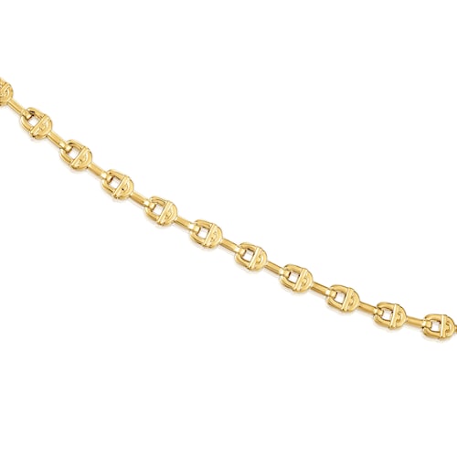 Collar corto logo con baño de oro 18 kt sobre plata TOUS MANIFESTO