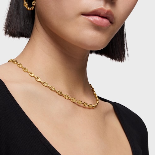 Collar corto logo con baño de oro 18 kt sobre plata TOUS MANIFESTO