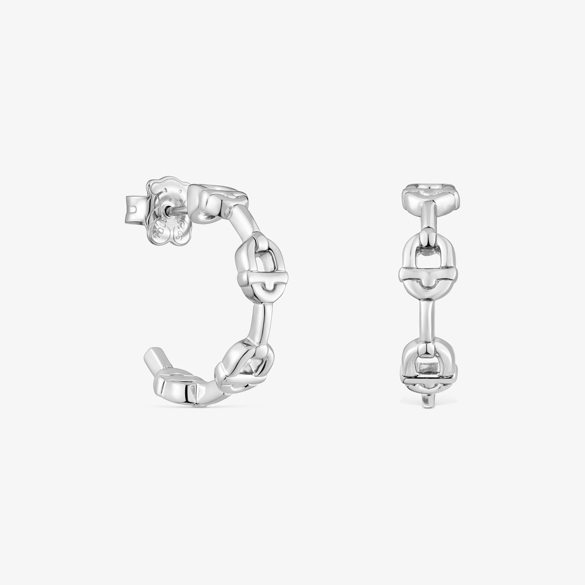 Tous - Pendientes De Aro Logo De Plata 17,4 Mm Tous Manifesto - Plateado