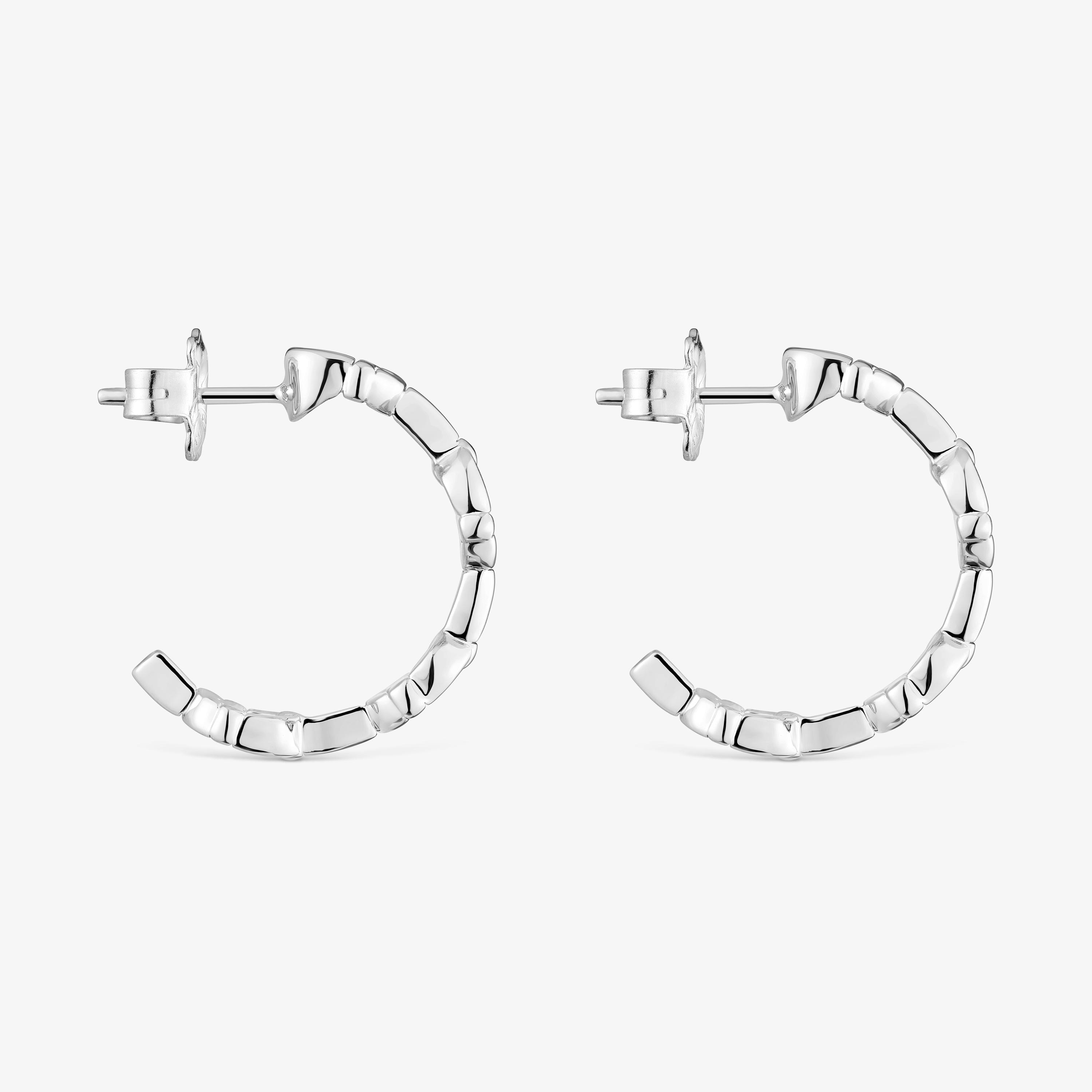 17.4 mm silver logo Hoop earrings TOUS MANIFESTO