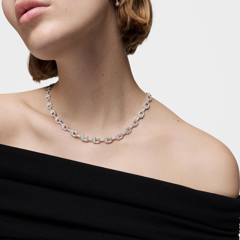 Collar corto logo de plata TOUS MANIFESTO image number 4