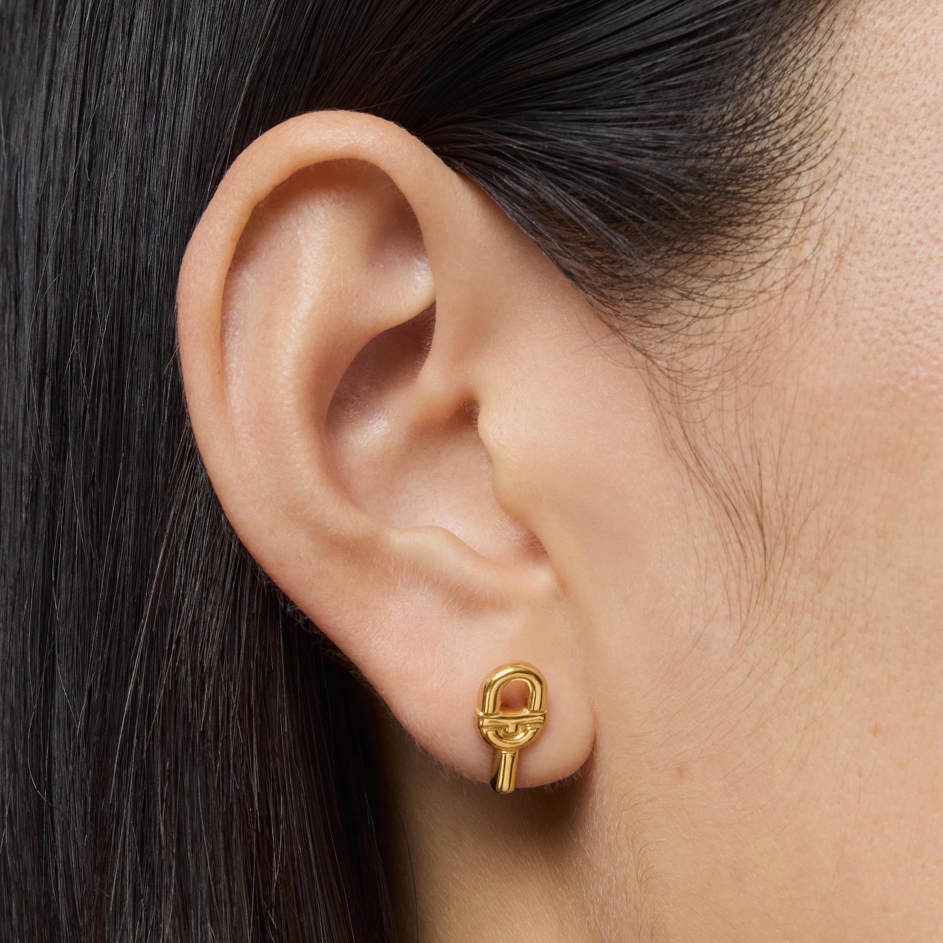 Small 14 mm 18K gold vermeil Earrings TOUS MANIFESTO