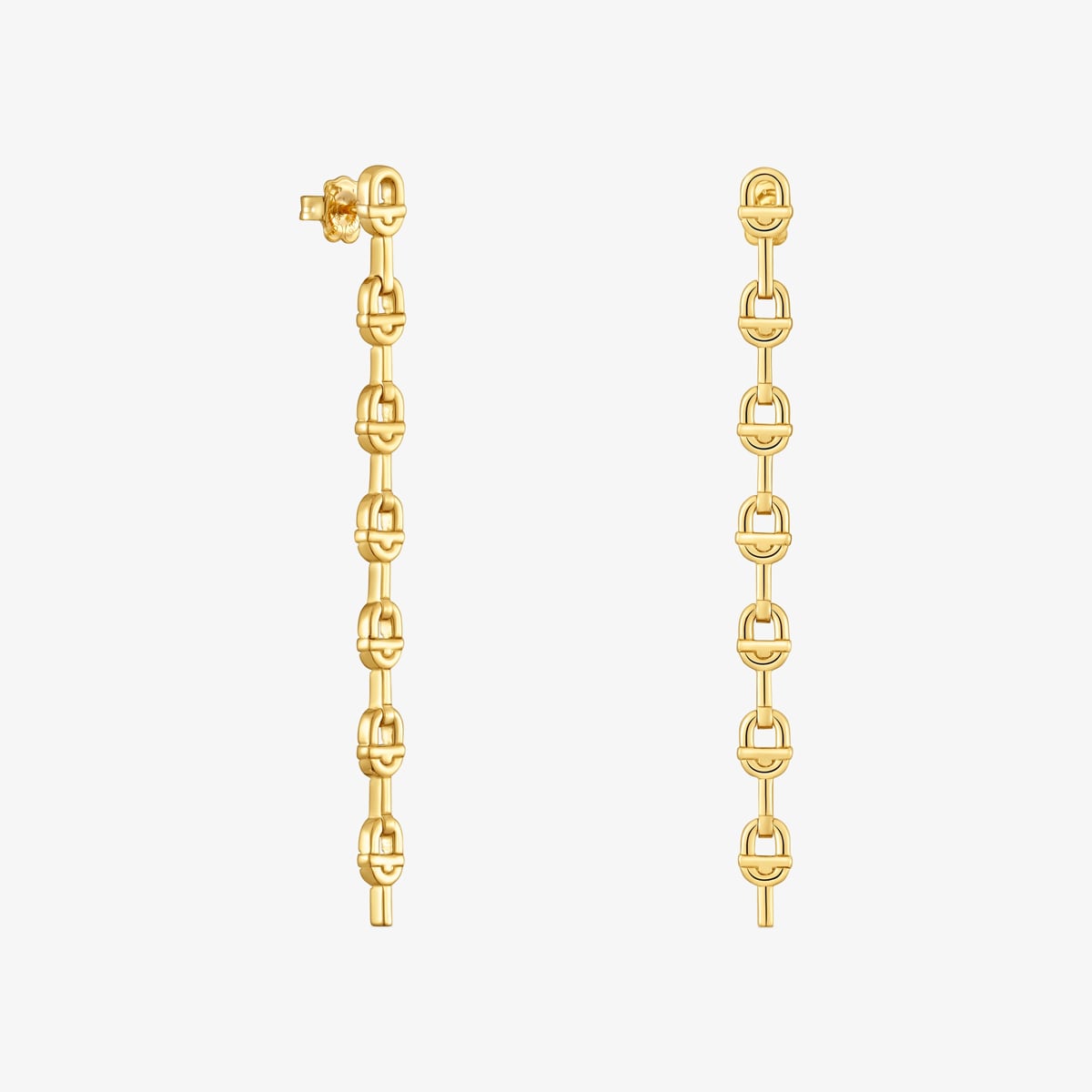 Tous - Pendientes Logo Largos Con Baño De Oro 18 Kt Sobre Plata 30 Mm Tous Manifesto - Dorado