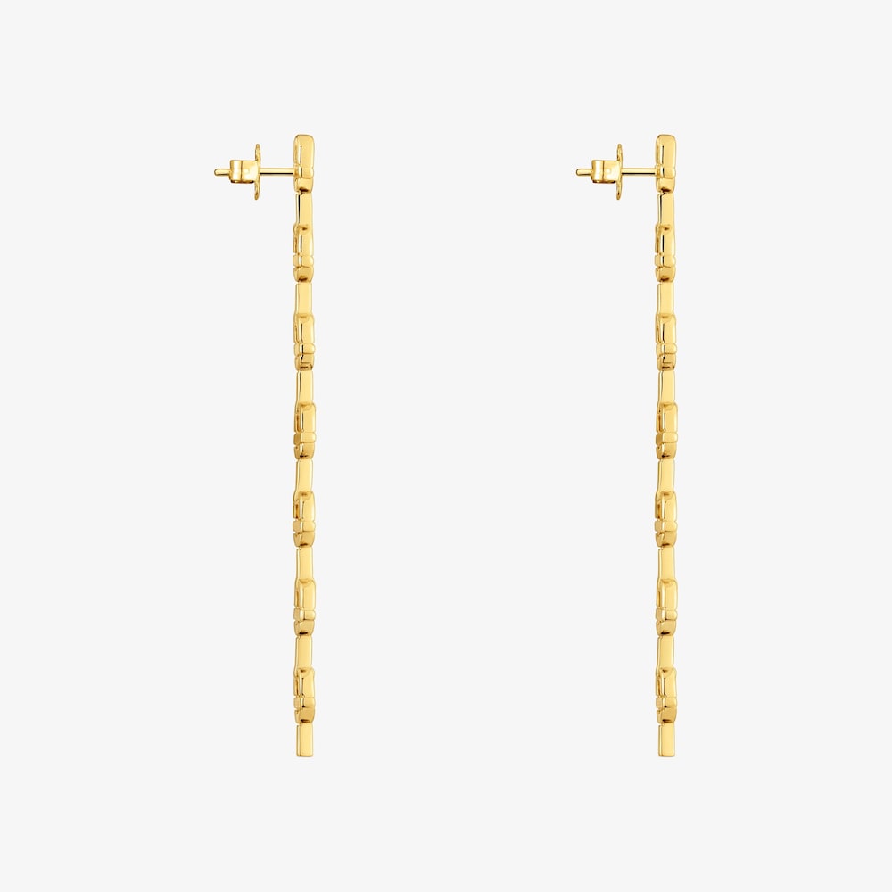 30 mm 18K gold vermeil logo long Earrings TOUS MANIFESTO