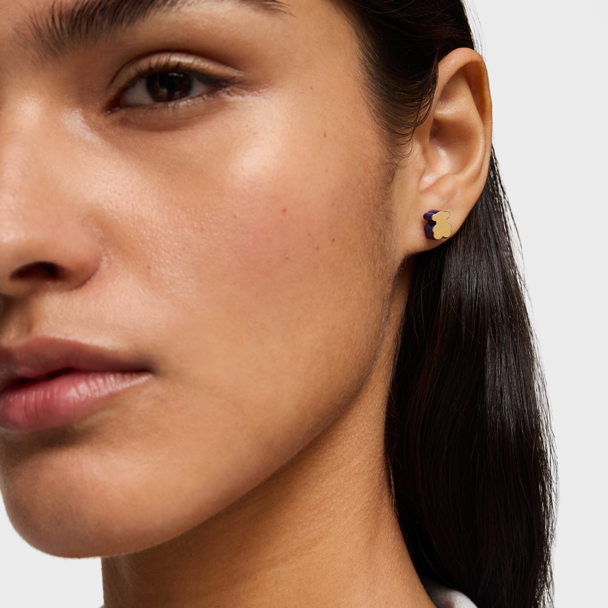 Gold bear Earrings with lapis lazuli TOUS 1950