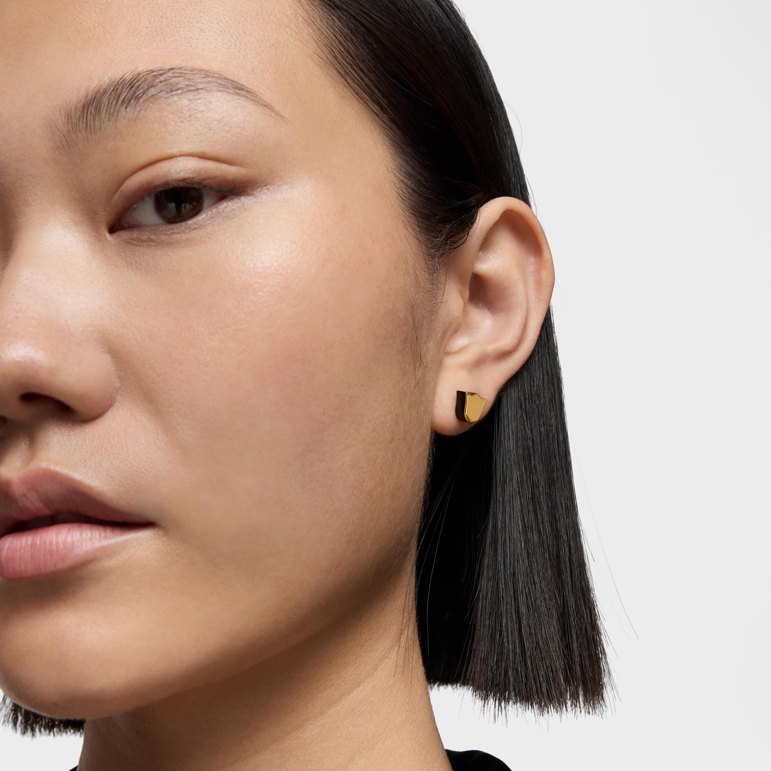 18K solid gold tulip Earrings with onyx TOUS 1950