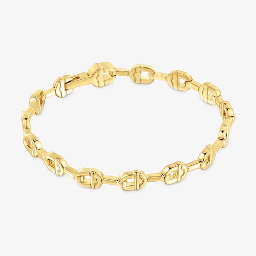 Pulsera cadena logo con ba&ntilde;o de oro 18 kt sobre plata TOUS MANIFESTO