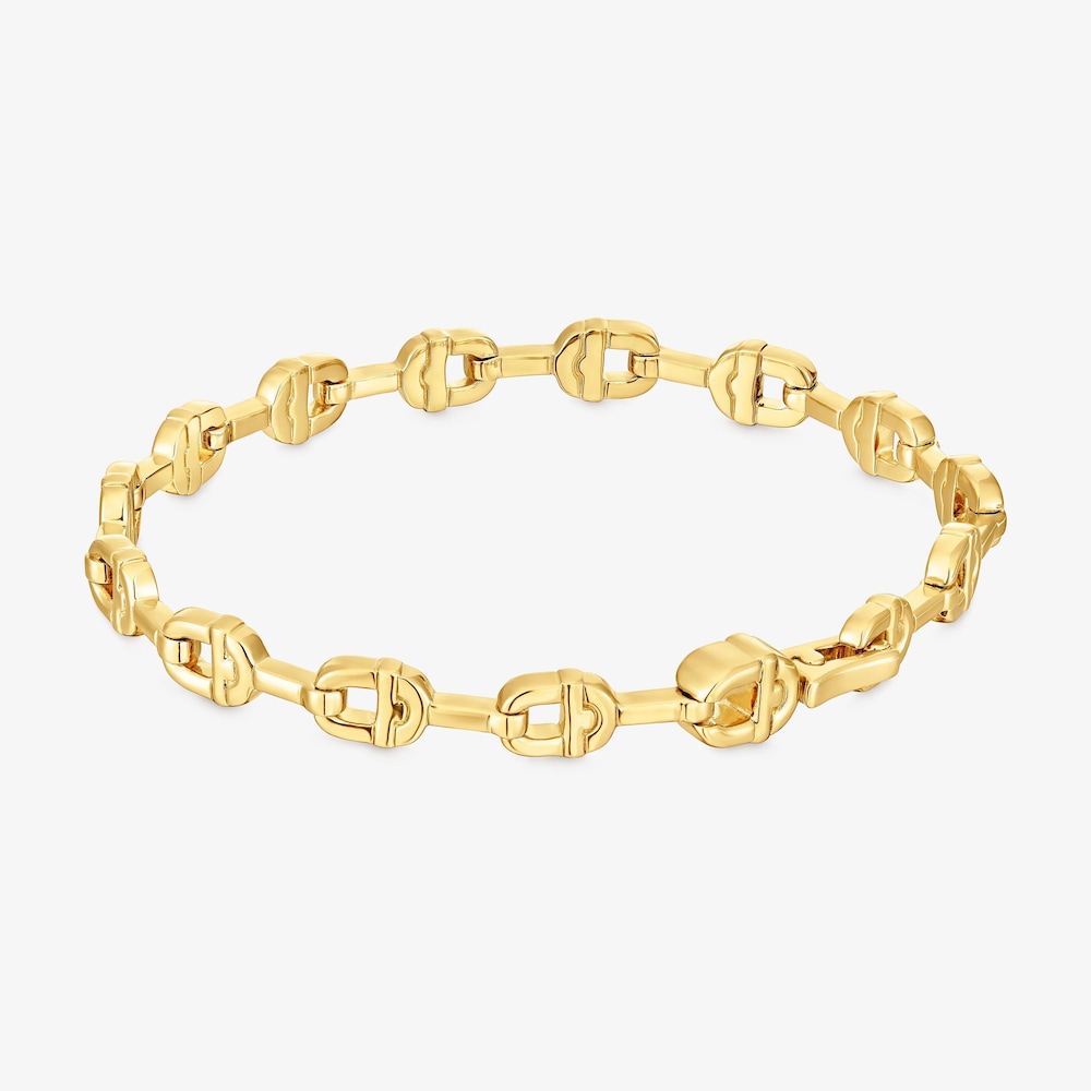 Retiazkov&yacute; N&aacute;ramok s&nbsp;logom s&nbsp;18&nbsp;kt pozl&aacute;ten&iacute;m na striebre TOUS MANIFESTO