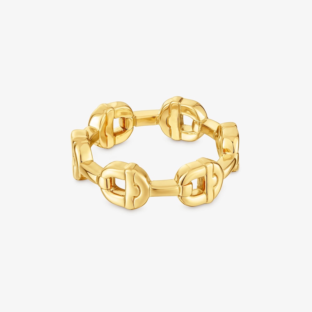 Prsteň s&nbsp;logom s&nbsp;18&nbsp;kt pozl&aacute;ten&iacute;m na striebre TOUS MANIFESTO