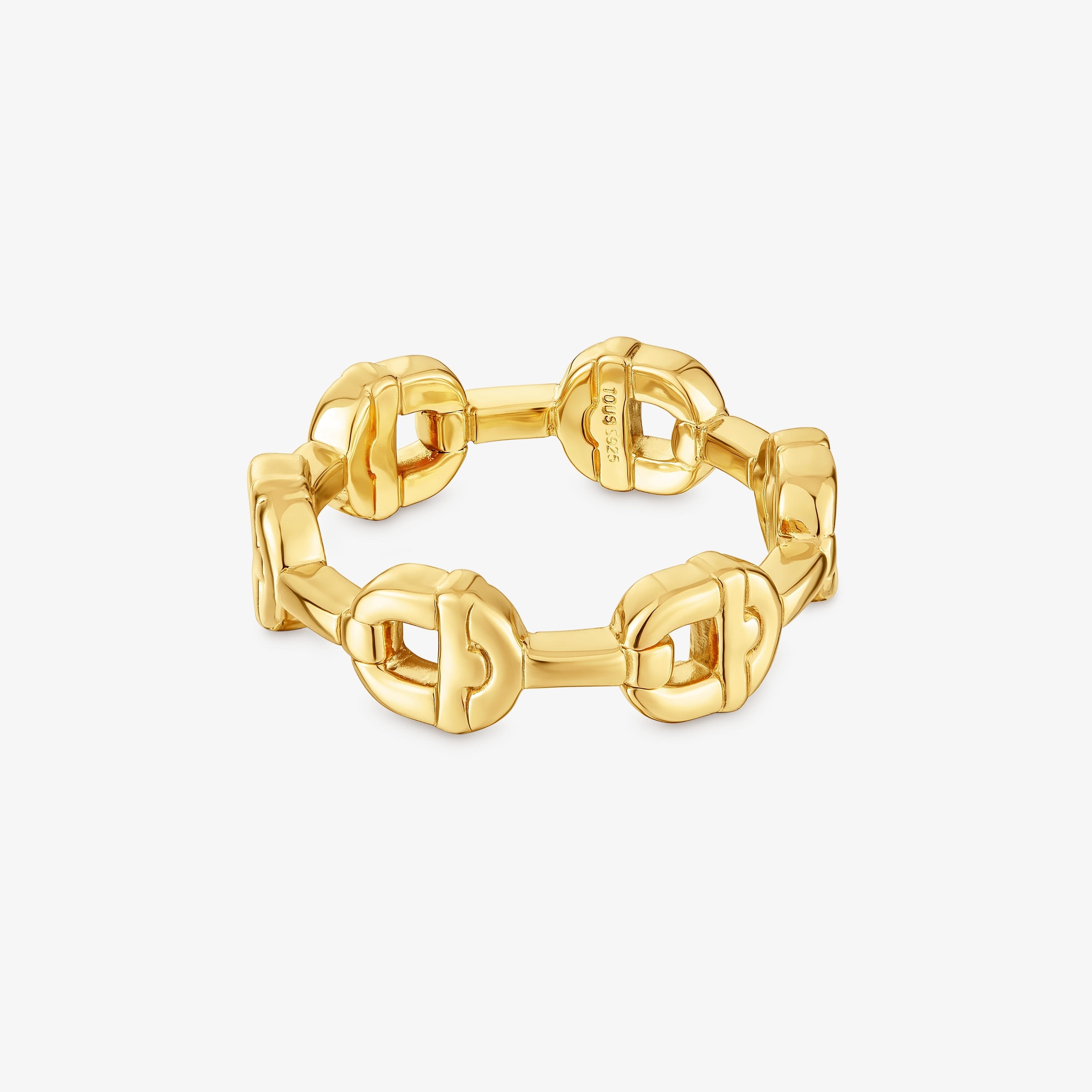 18K gold vermeil logo Ring TOUS MANIFESTO