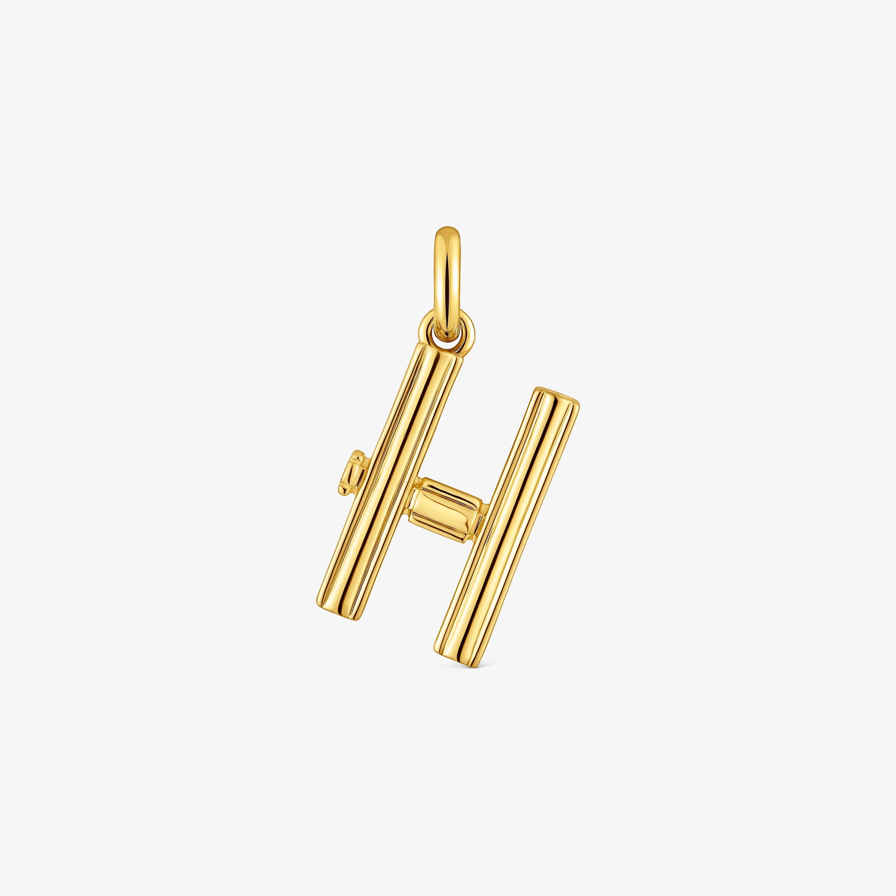 Medium 18K gold vermeil letter H Pendant TOUS Alphabet