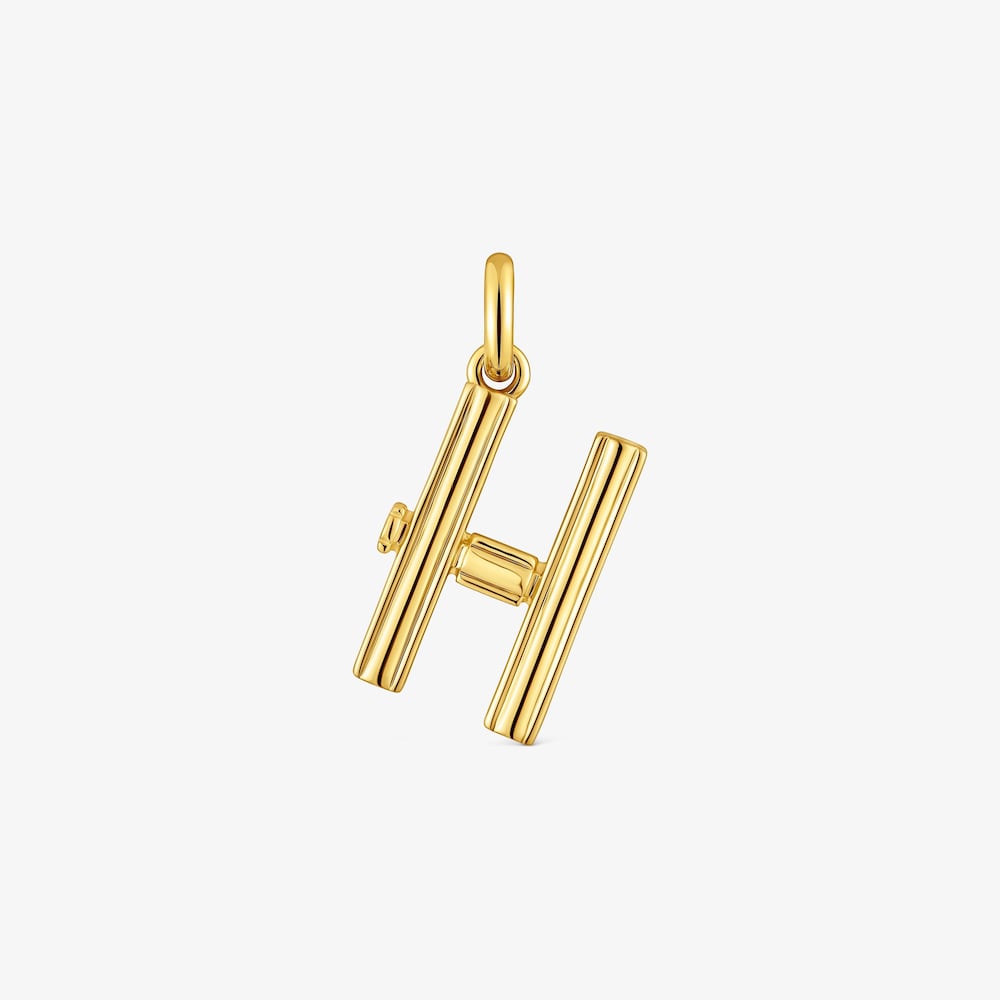 Medium 18K gold vermeil letter H Pendant TOUS Alphabet