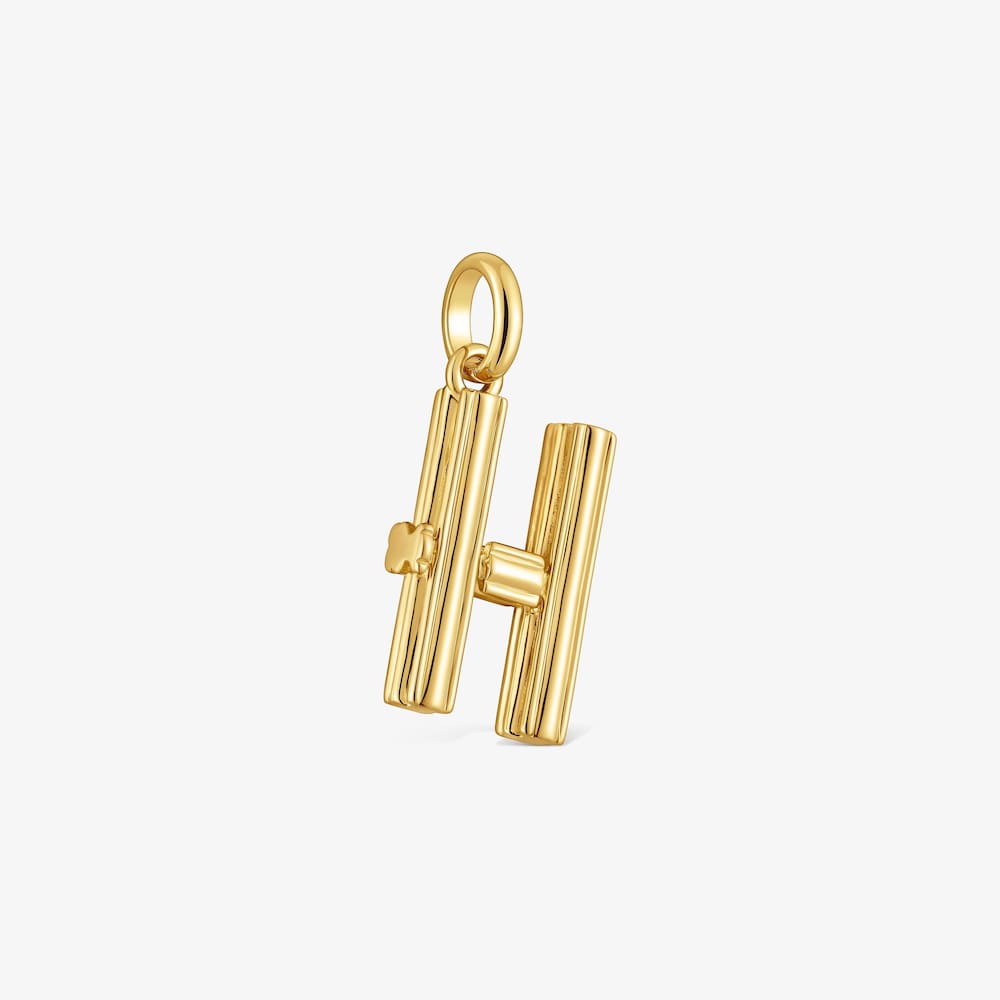 Medium 18K gold vermeil letter H Pendant TOUS Alphabet