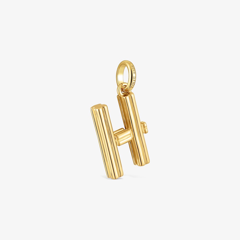 Medium 18K gold vermeil letter H Pendant TOUS Alphabet