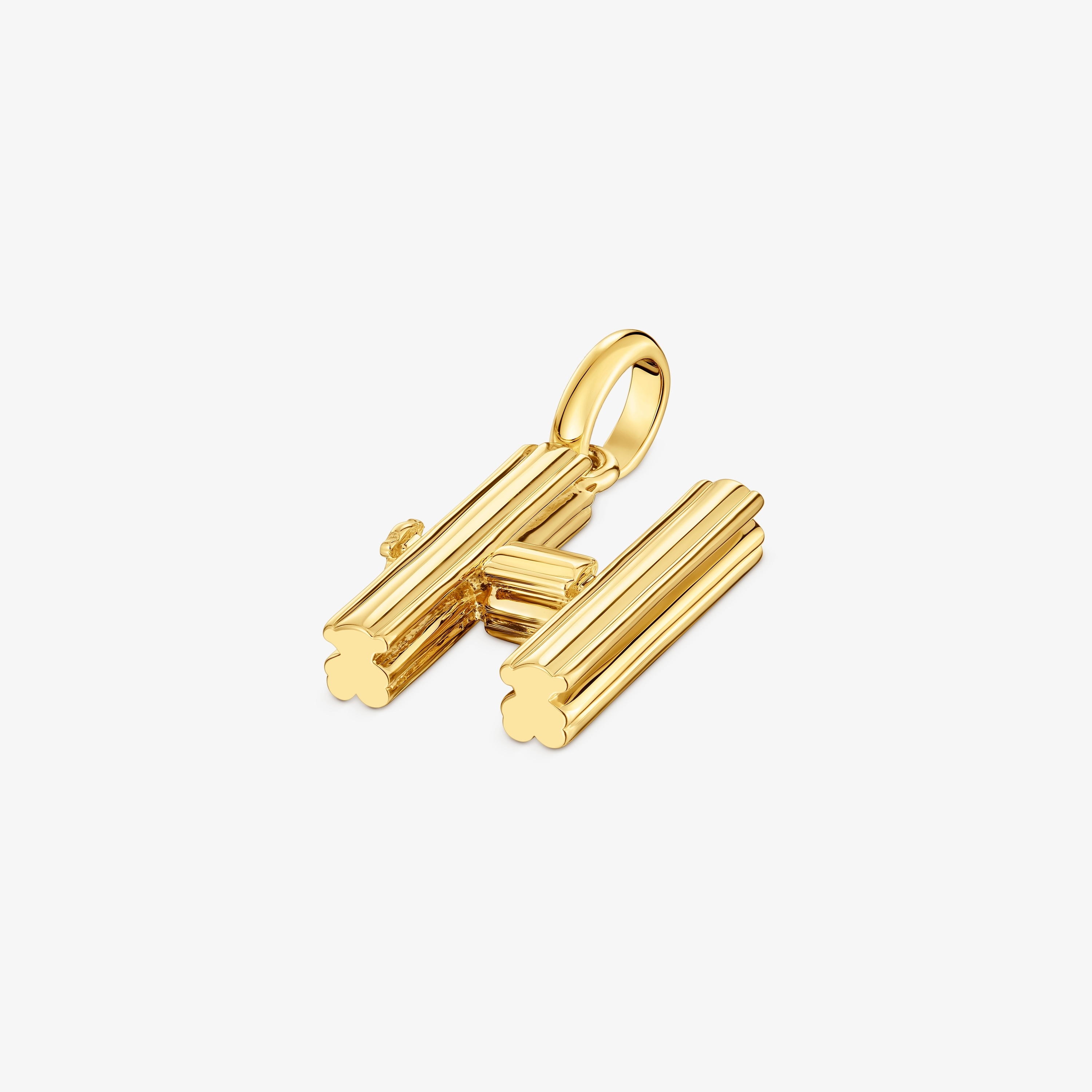 Medium 18K gold vermeil letter H Pendant TOUS Alphabet