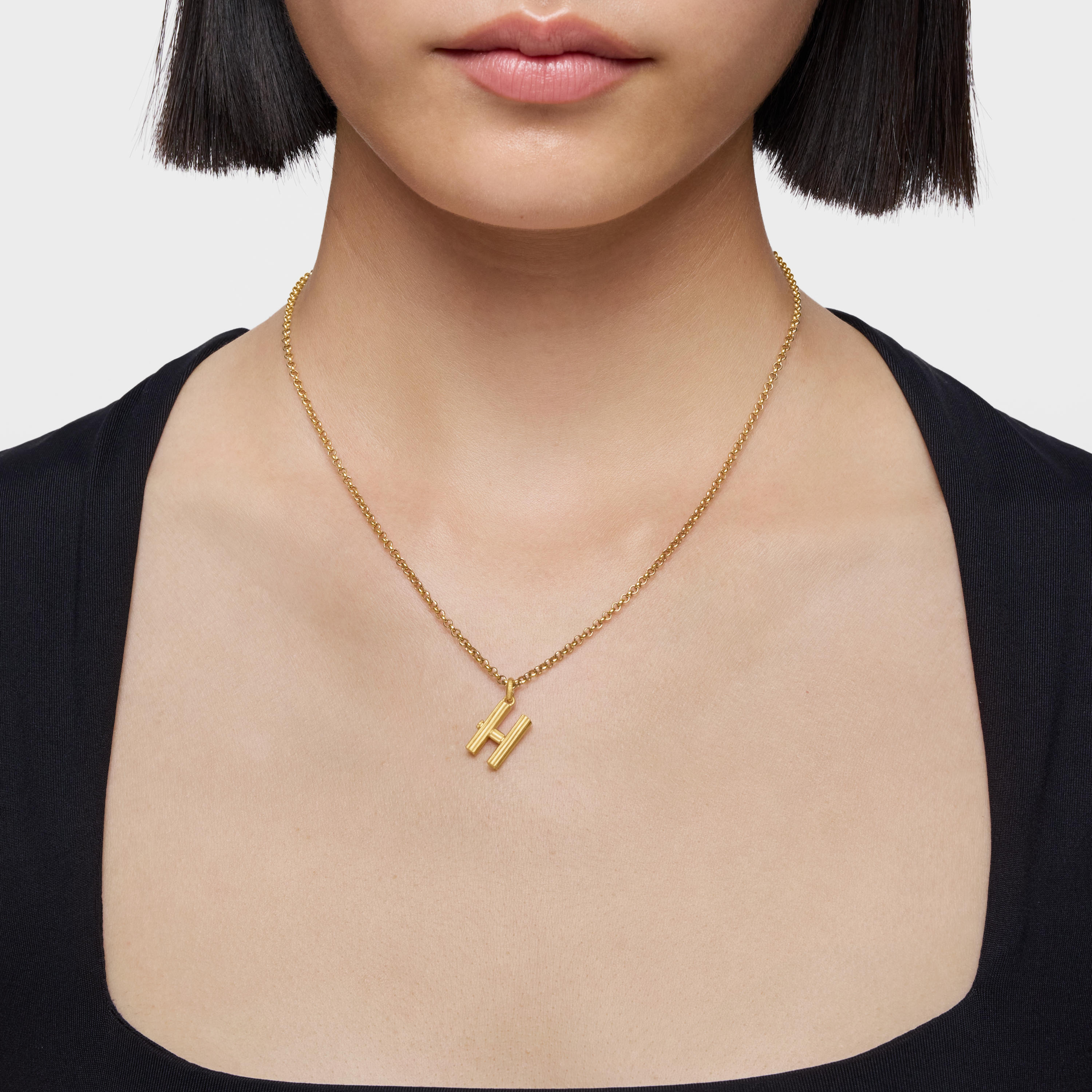 Medium 18K gold vermeil letter H Pendant TOUS Alphabet