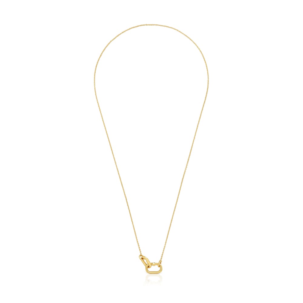Hold Oval gold double Choker
