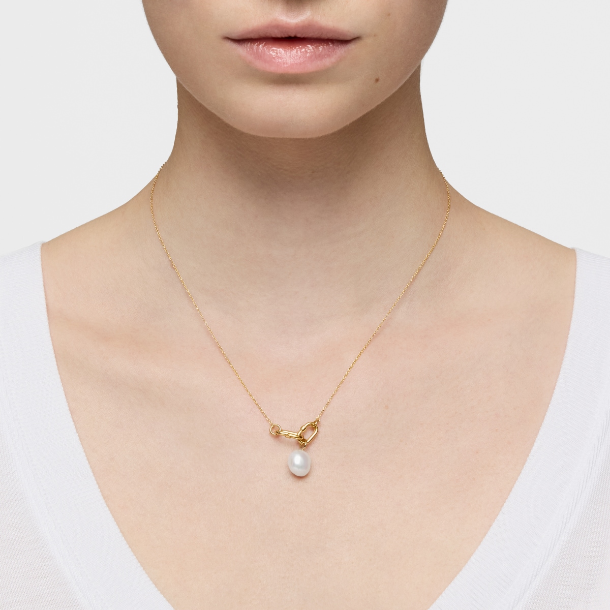 Hold Oval gold double Choker