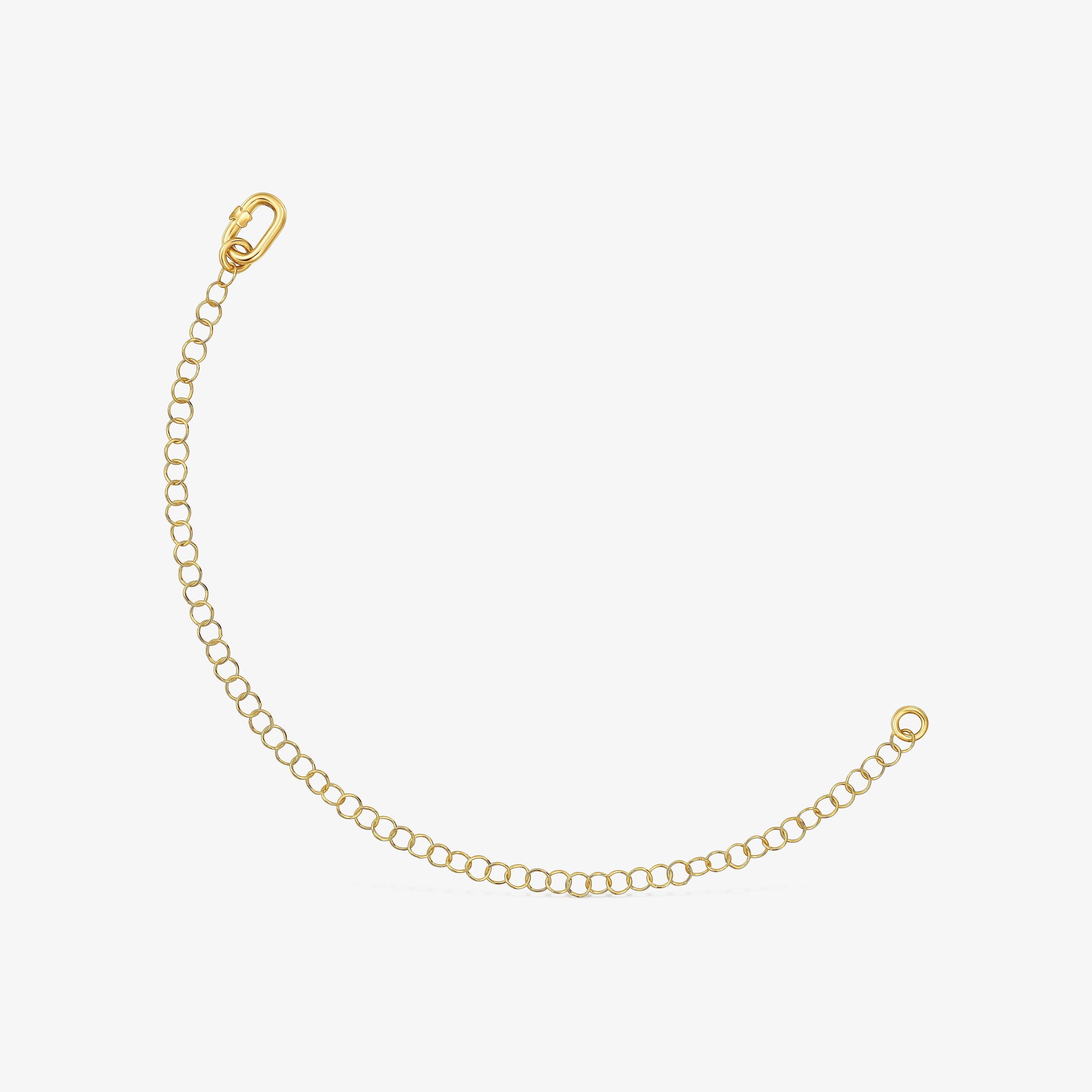 Hold Oval 18K solid gold chain Bracelet