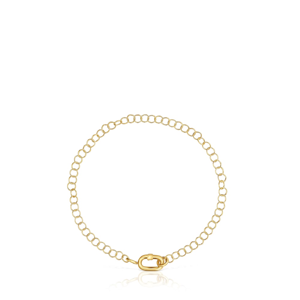 Hold Oval gold chain Bracelet image number 1