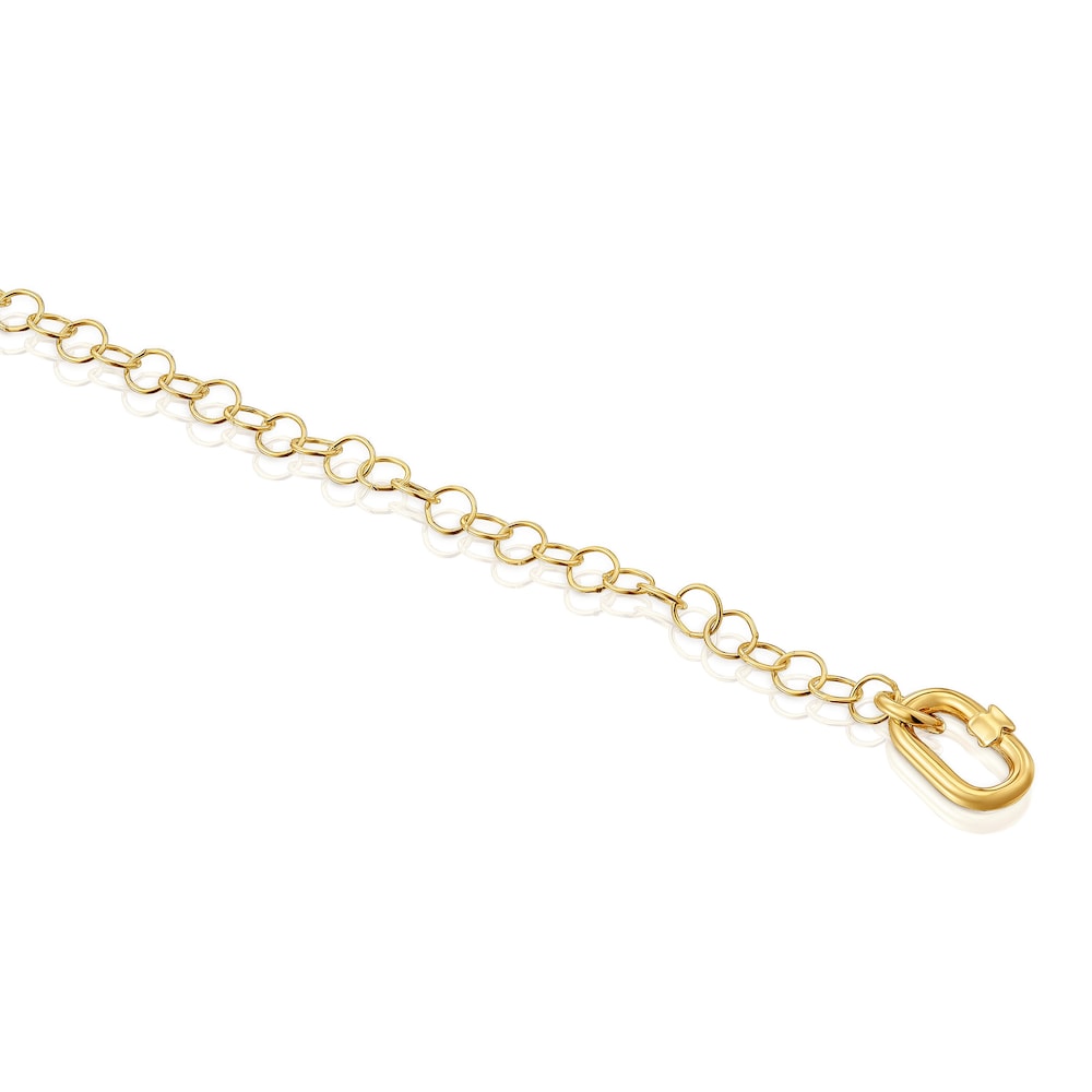 Hold Oval gold chain Bracelet image number 2