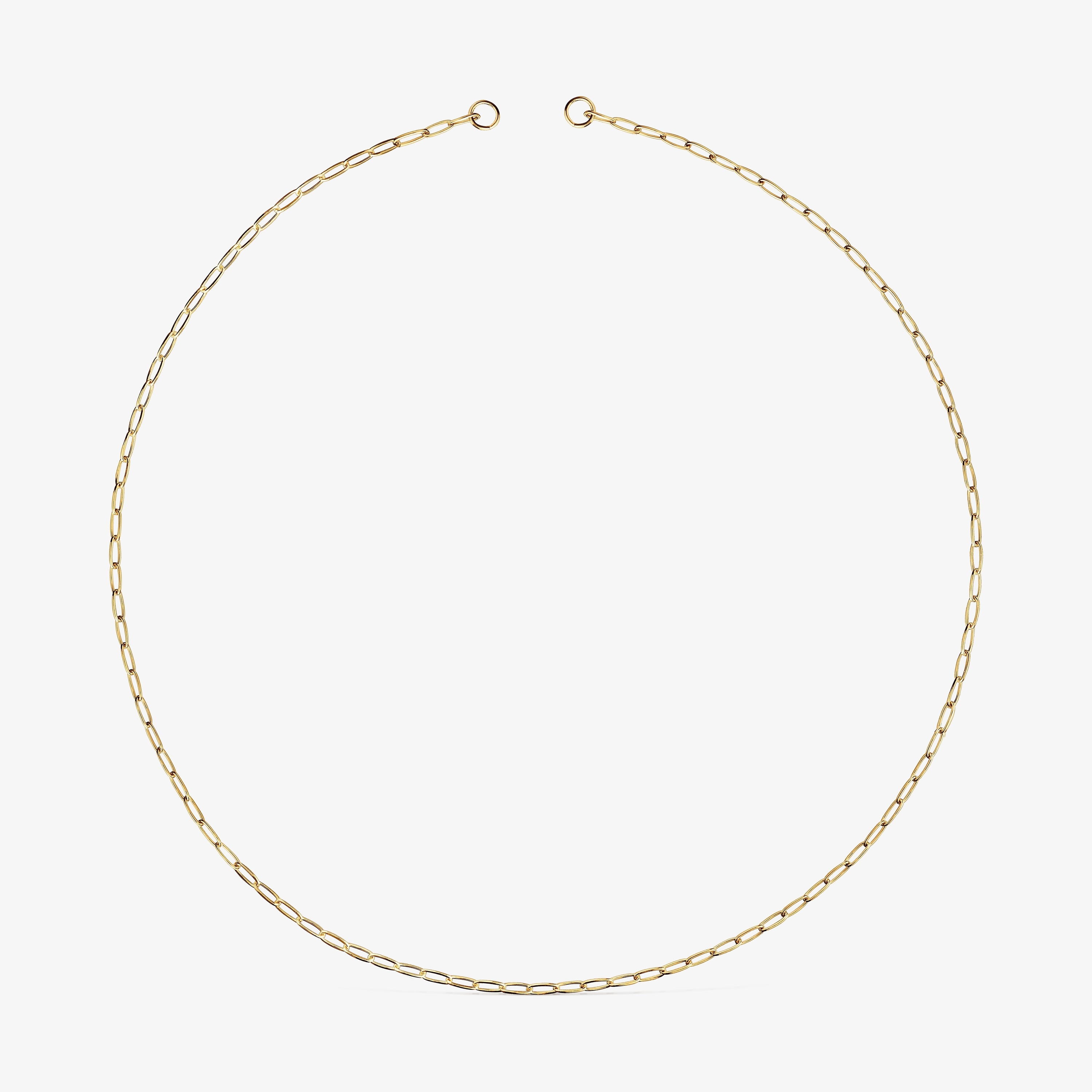 Hold Oval short Necklace with 18K gold vermeil