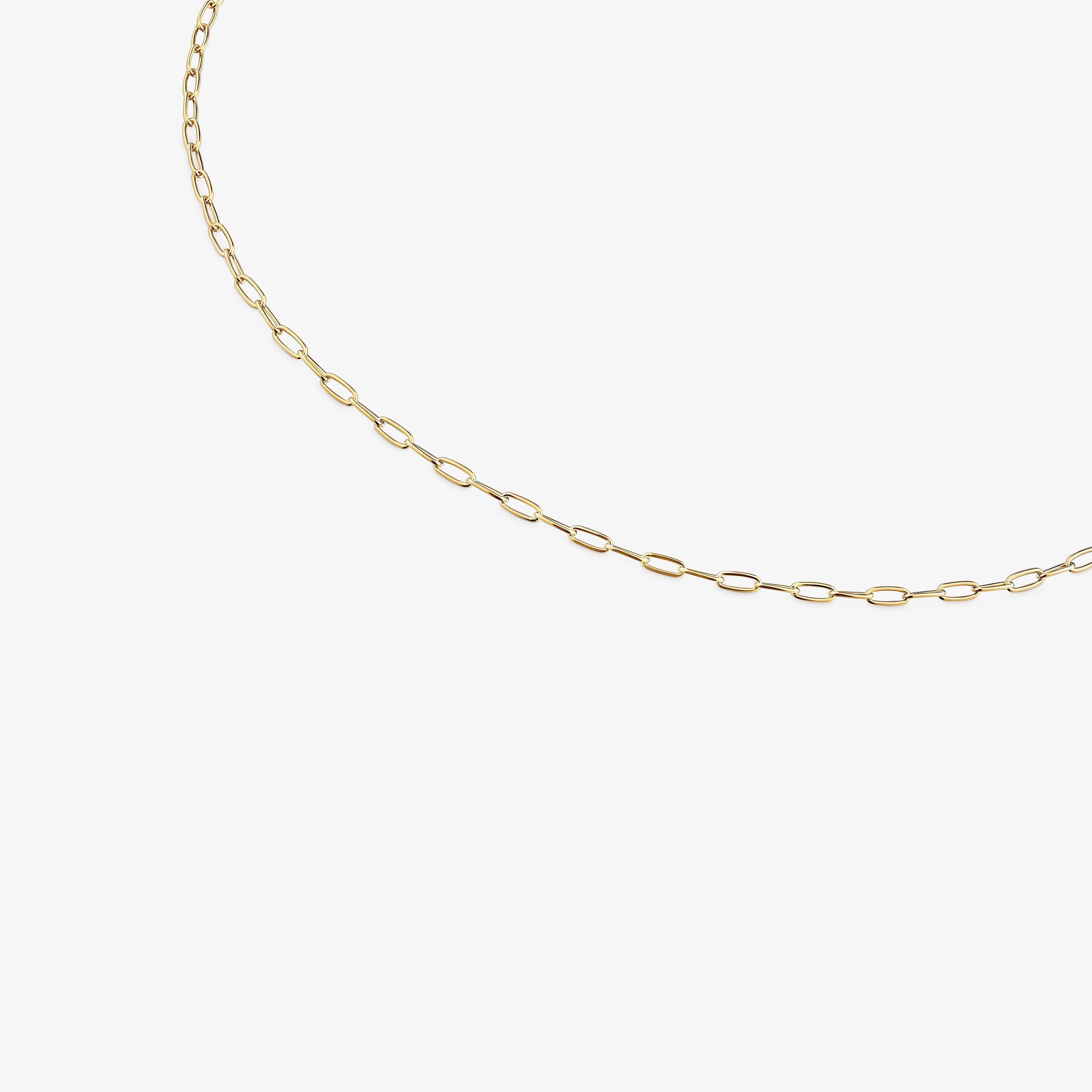 Hold Oval short Necklace with 18K gold vermeil