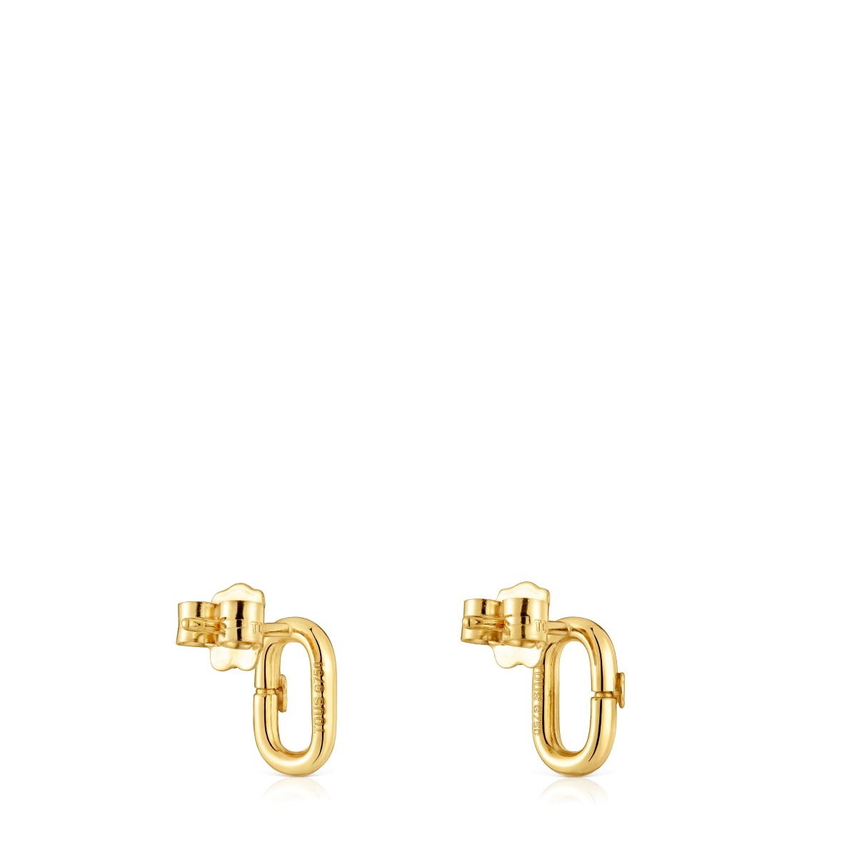Hold Oval small 10 mm gold Earrings